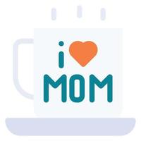 mug mom love icon vector