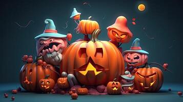 Halloween day eyes of Jack O' Lanterns trick or treating Samhain All Hallows' Eve All Saints' Eve All hallowe'en spooky Horror Ghost Demon background October 31 photo