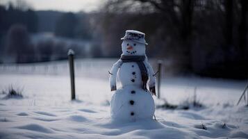 tener tú mismo un alegre pequeño Navidad diciembre 25 generativo ai foto