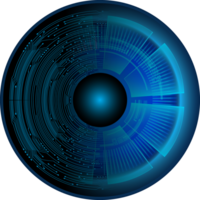 recorte de ojo de tecnología moderna png