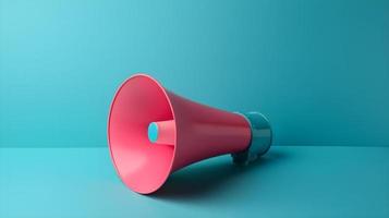 Pink Megaphone for Business Communication photo