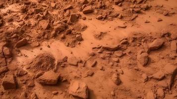 Terracotta Powder Soil Texture Background photo