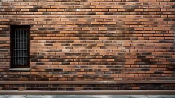 Brown Brick Wall Texture Background for Exterior Factory photo