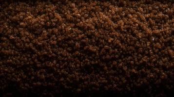 Dark Chocolate Brown Sugar-like Grainy Texture Background photo