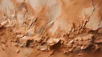 Clay Eco-Plaster Texture, Sunny Rustic Background photo