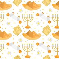 Jewish holiday Passover seamless pattern. vector illustration