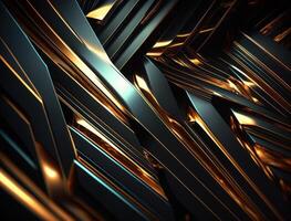 Modern technology abstract texture with diagonal metallic lines created with technology photo