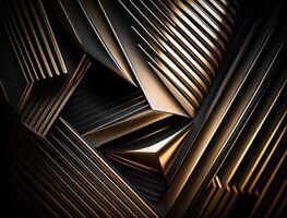 Modern technology abstract texture with diagonal metallic lines created with Generative AI technology photo