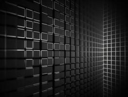 3D Futuristic cubes background Abstract geometric mosaic Square tiles pattern created with Generative AI technology photo