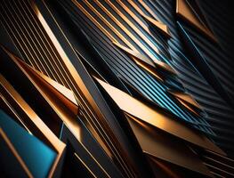 Modern technology abstract texture with diagonal metallic lines created with technology photo