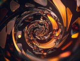 Colorful Swirling radial vortex background created with technology photo