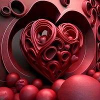 Valentine 3d love background photo