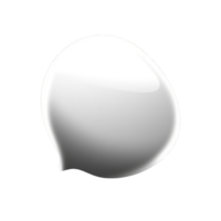 Blank empty white speech bubble on transparent background created with technology png