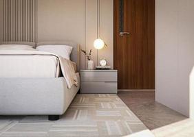 Modern luxury bedroom interior living room elegant design photo