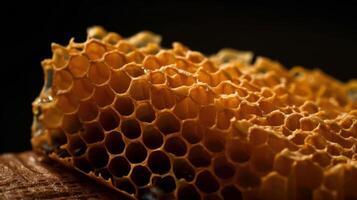 Close up of Honeycomb. photo