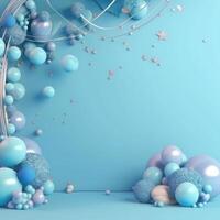3d balloon arch decoration for photo studio.