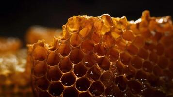 Close up of Honeycomb. photo