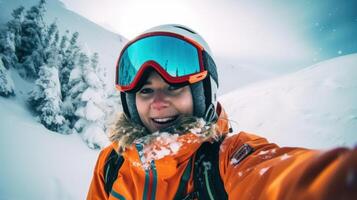 Snowboarder Captures Epic Moment in First-Person View. photo