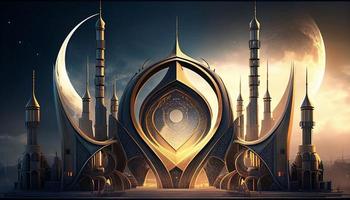 Aestatic Mosque Background photo