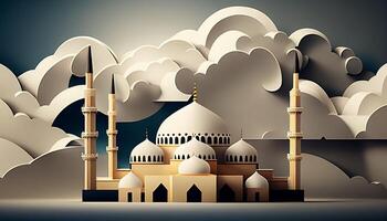 Aestatic Mosque Background photo