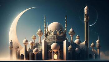 Aestatic Mosque Background photo