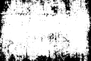 Grunge Rand Textur Hintergrund. abstrakt Rahmen überlagern. png Grafik Illustration mit transparent Hintergrund.