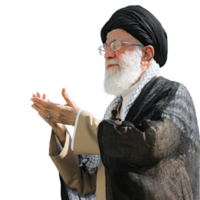 Irans överlägsen ledare ayatollah khamenei bön- png