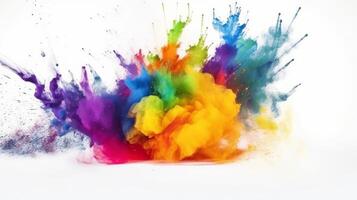 Colorful powder background. Illustration photo