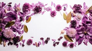 Natural flower frame. Illustration photo