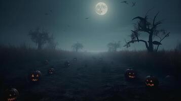 Halloween spooky background. Illustration photo