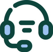 customer care service help and support center icon broken line style filled line color png