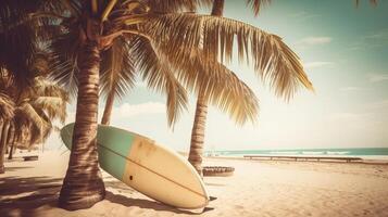 Surf board background. Illustration photo