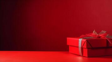 Holiday Background with Gift Box. Illustration photo