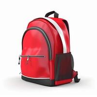 School backpack isolated. Illustration photo