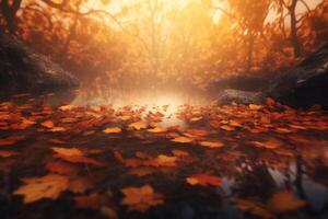 Magic Autumn Fall Background. Illustration photo