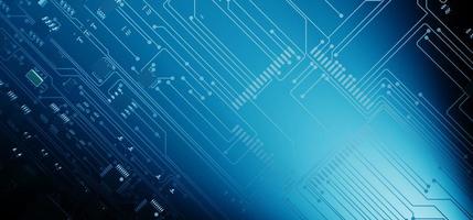 the variety of different types of chips and electronic components on the printed circuit board photo