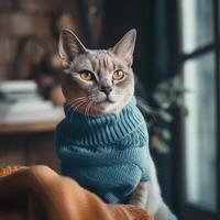 Cute cat. Illustration photo