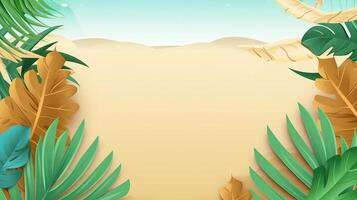 Summer Natural Tropical Background. Illustration photo