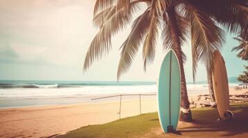 Surf board background. Illustration photo