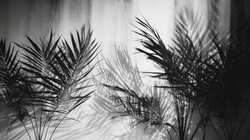 Palm leaves shadow. Illustration photo