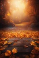 Magic Autumn Fall Background. Illustration photo