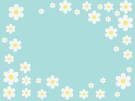 Flower vintage design with background card banner. vector