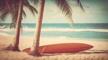 Surf board background. Illustration photo