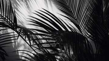 Palm leaves shadow. Illustration photo