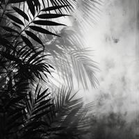 Palm leaves shadow. Illustration photo