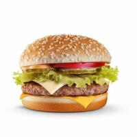 Beef burger isolated. Illustration photo