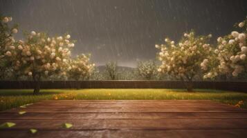 Summer rainy background. Illustration photo