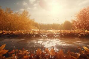 Magic Autumn Fall Background. Illustration photo