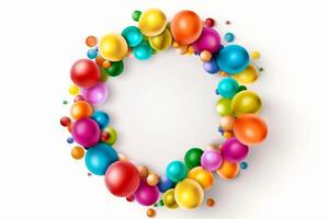 Circle balloon frame. Illustration photo