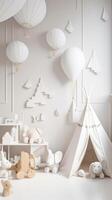 Cute children room. Illustration photo